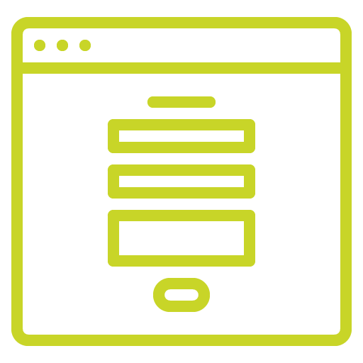 Icona form web verde
